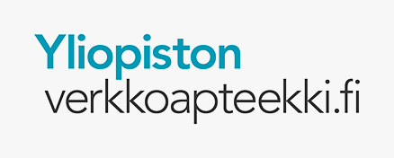 Yliopiston verkkoapteekin logo. Konact-hilseshampoon jälleenmyyjä.